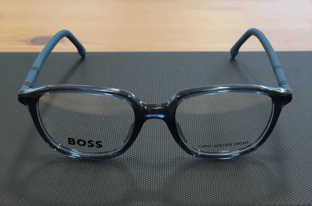 Monture bleu BOSS face